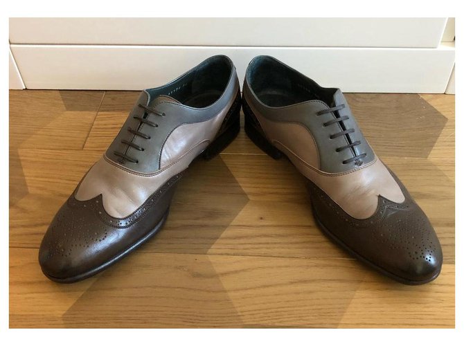 SCARPE STRINGATE IN PELLE MORESCHI Multicolore - vista 4
