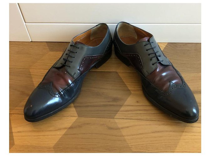 SCARPE STRINGATE IN PELLE MORESCHI Multicolore - vista 4