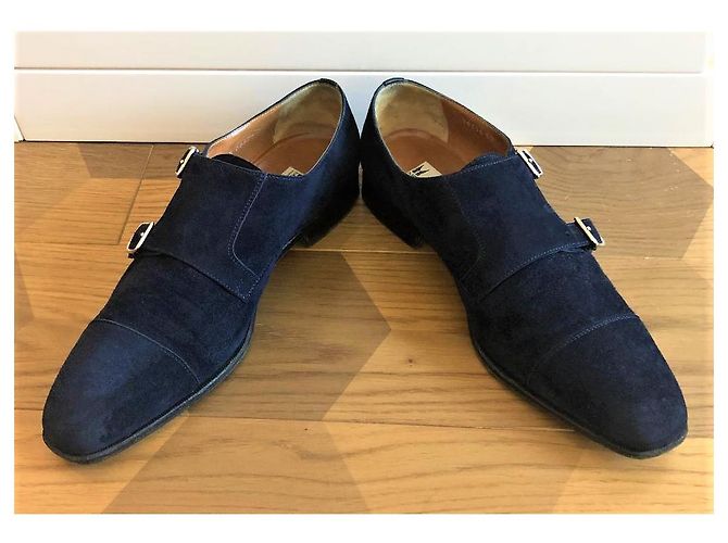SCARPE CON CINTURINO MONES MORESCHI Blu navy - vista 3