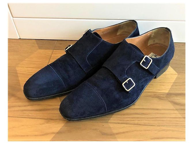 SCARPE CON CINTURINO MONES MORESCHI Blu navy - vista 4