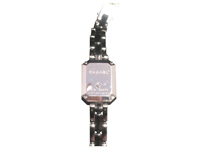 Première Chanel Premiere Uhr Stahl und schwarze Keramik Silber - Ansicht 2