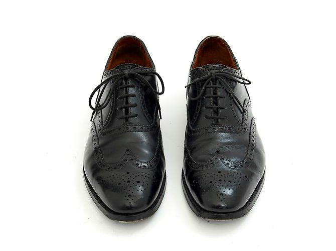 JM Weston DERBY PERFORATO NERO REGNO UNITO7.5E FR41 - vista 3