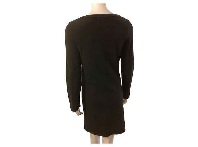 Autre Marque Azuleros Langes schwarzes Viskose Kleid - Ansicht 2