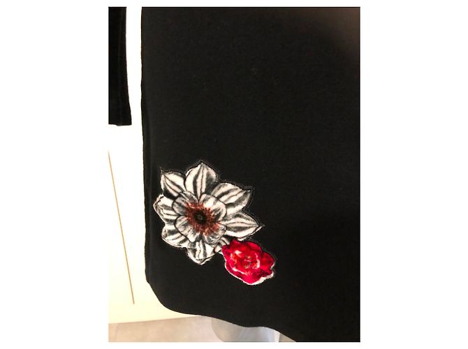 Autre Marque Azuleros Langes schwarzes Viskose Kleid - Ansicht 3