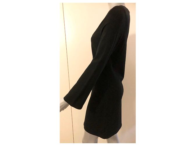 Autre Marque Azuleros Langes schwarzes Viskose Kleid - Ansicht 4