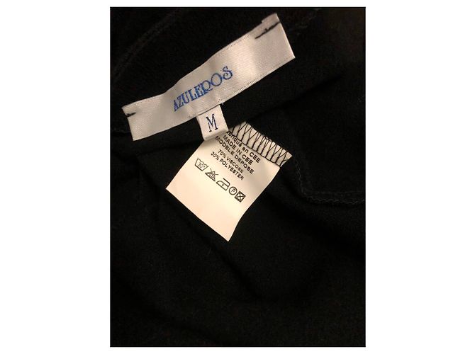 Autre Marque Azuleros Langes schwarzes Viskose Kleid - Ansicht 5