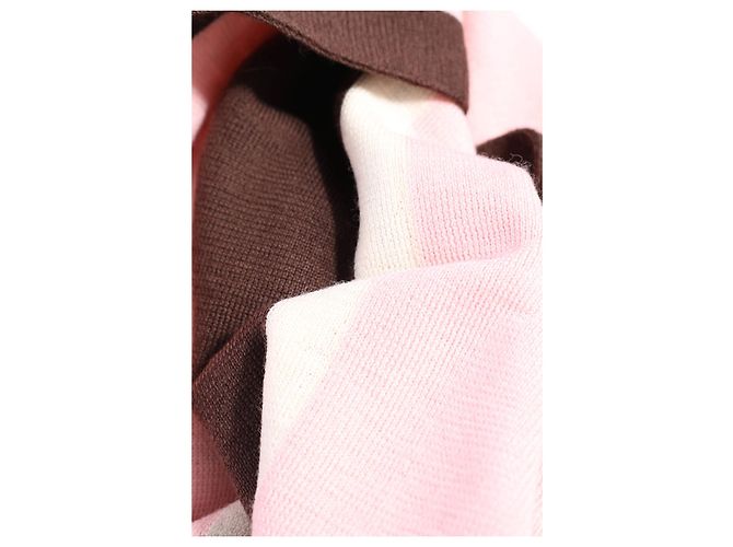 Sciarpa Juicy Couture in lana rosa multicolore - vista 2