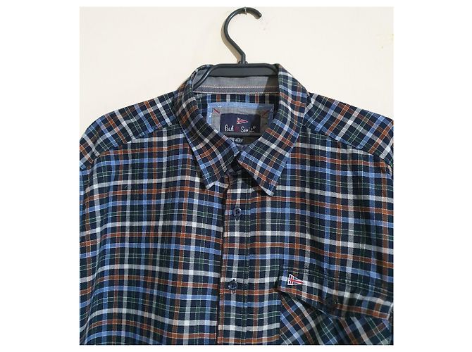 Camicia Paul Smith a quadri in cotone blu verde arancione XL Multicolore - vista 2