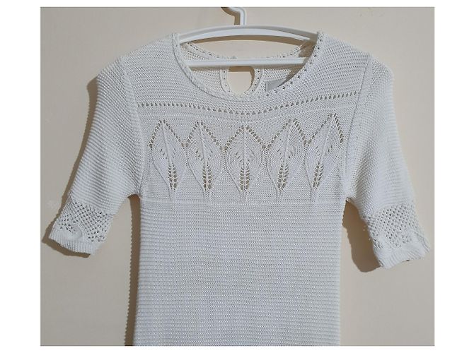 By Malene Birger Weißes Strickkleid XS - Ansicht 2