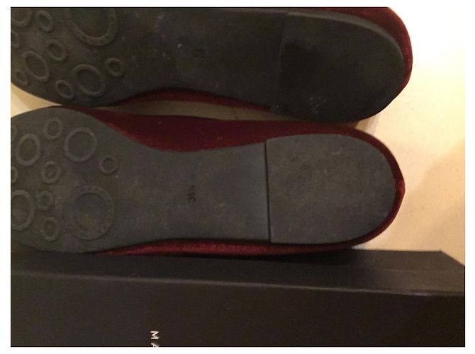 Marc by Marc Jacobs Ballerinas Samt Dunkelrot Bordeaux - Ansicht 8