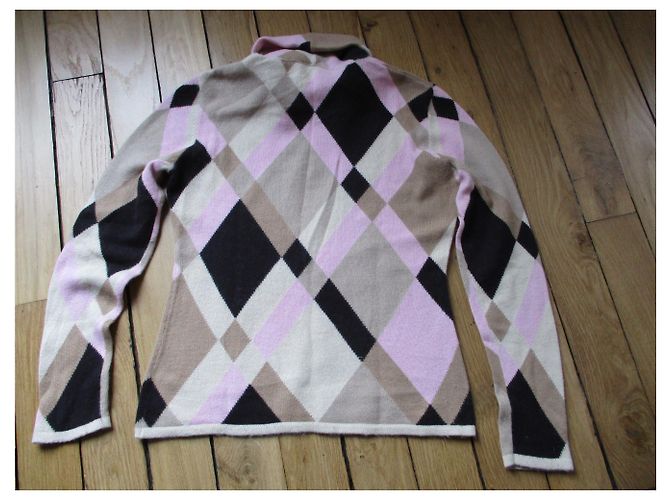Louis Féraud Cuello de tortuga de angora, taille 42. Multicolor - vista 3