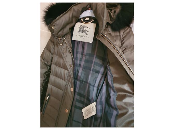 Chaqueta de plumón Burberry verde oliva - vista 3
