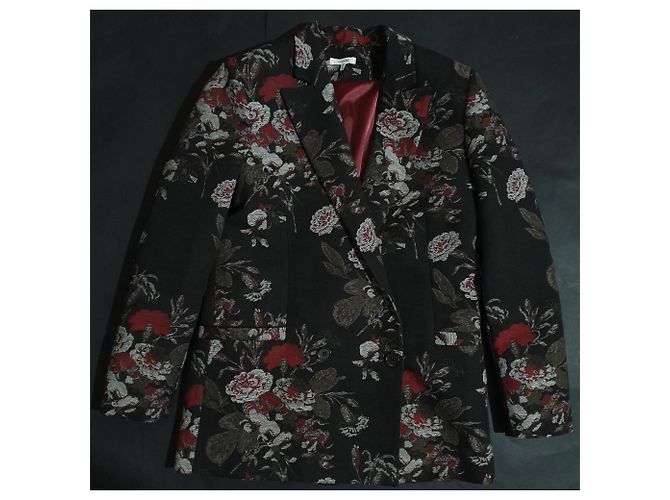 Ganni O'Donell Brokatblazer mit Blumenmuster Mehrfarben - Ansicht 2