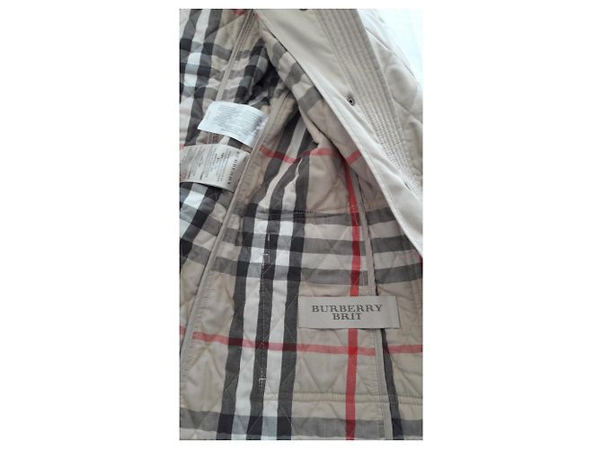 Burberry Brit Burberry klassische beige Steppjacke, Größe L - Ansicht 4