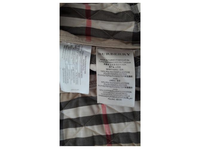 Burberry Brit Burberry klassische beige Steppjacke, Größe L - Ansicht 5