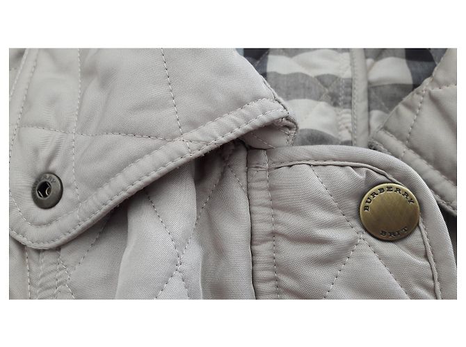 Burberry Brit Burberry klassische beige Steppjacke, Größe L - Ansicht 6