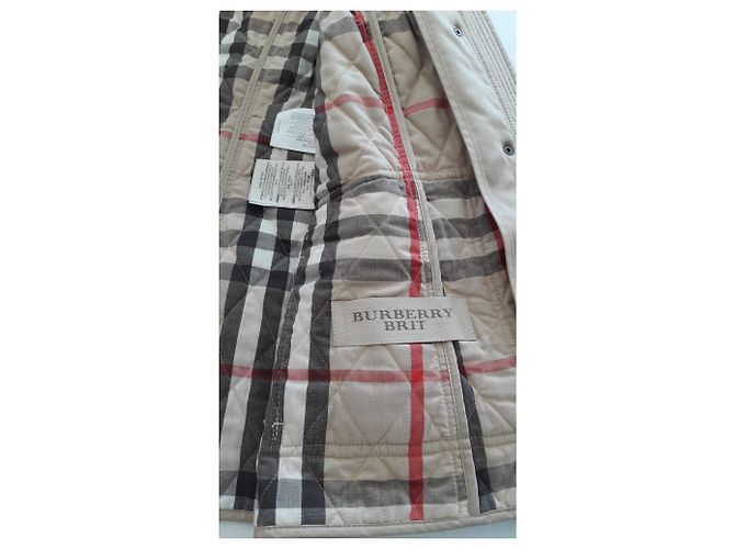 Burberry Brit Burberry klassische beige Steppjacke, Größe L - Ansicht 8