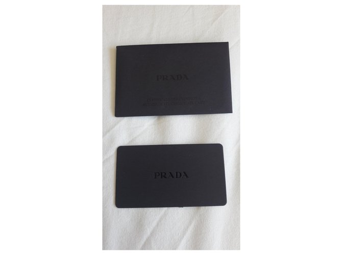 Tote Prada Ledertasche, UNGETRAGEN Marineblau - Ansicht 10