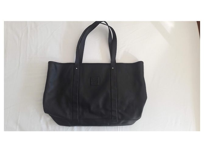 Borsa tote Longchamp in pelle nera Nero - vista 2