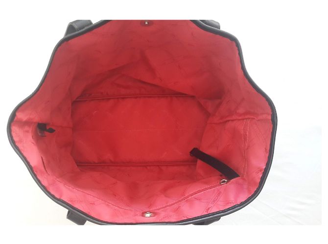 Borsa tote Longchamp in pelle nera Nero - vista 4