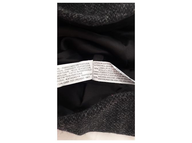 Massimo Dutti Wollrockanzug, Größe 38, blaue und graue Farbe - Ansicht 6