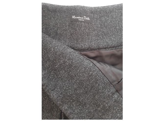 Massimo Dutti Wollrockanzug, Größe 38, blaue und graue Farbe - Ansicht 7