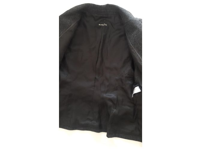 Massimo Dutti Wollrockanzug, Größe 38, blaue und graue Farbe - Ansicht 8