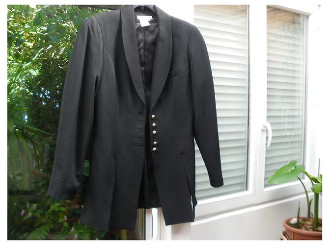 Chantal Thomass Jacke aus schwarzer Wolle - Ansicht 3