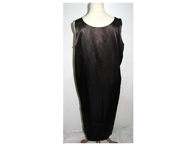 Hugo Boss Satin Slip Dress Dunkelgrau Anthrazitgrau - Ansicht 2