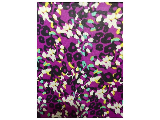 Diane Von Furstenberg Abito in jersey di seta Multicolore Porpora - vista 4