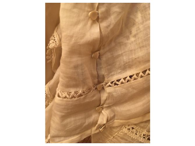 Camicetta Isabel Marant Color Eggshell Legno Bianco sporco - vista 4
