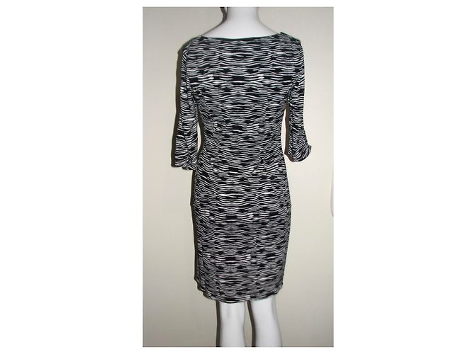 Coast Kleid Zebradruck Schwarz Weiß mit Rüschen Zebra-druck - Ansicht 6