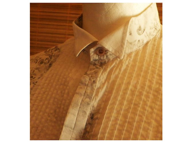 camicia con collo KENZO taglia 40 In perfette condizioni Bianco sporco - vista 2