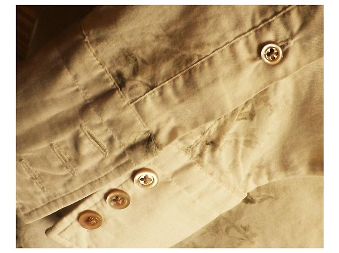 camicia con collo KENZO taglia 40 In perfette condizioni Bianco sporco - vista 6