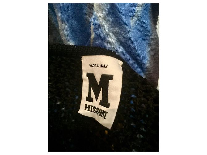 M Missoni Kleid mit Beinspitze innen Blau Mehrfarben - Ansicht 5