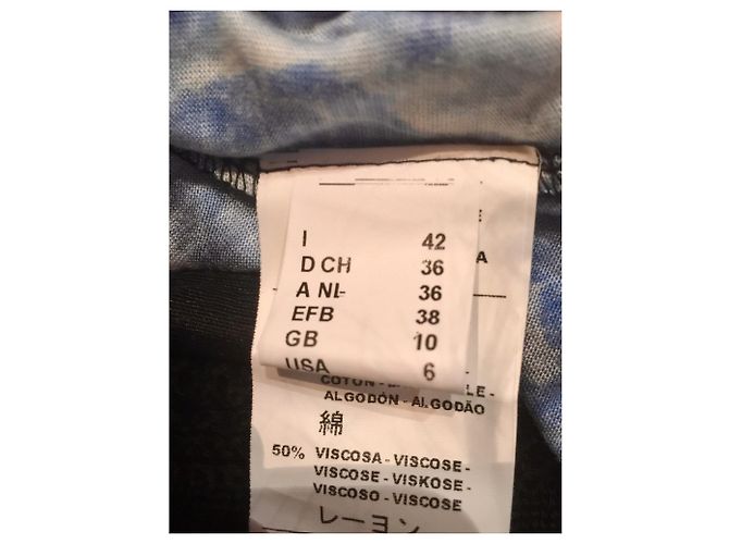 M Missoni Kleid mit Beinspitze innen Blau Mehrfarben - Ansicht 6
