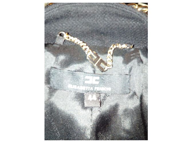 Elisabetta Franchi Cappotto nero - vista 7