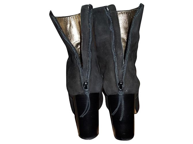Botas Isabel Marant Garett de ante negro - vista 2