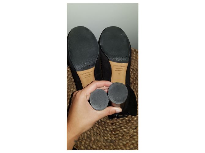 Botas Isabel Marant Garett de ante negro - vista 3