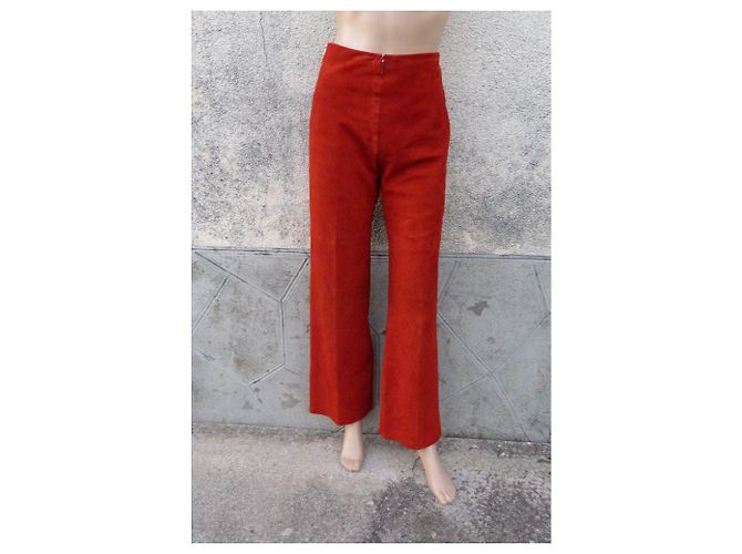 Hermès Pantalones, polainas Roja Naranja - vista 3