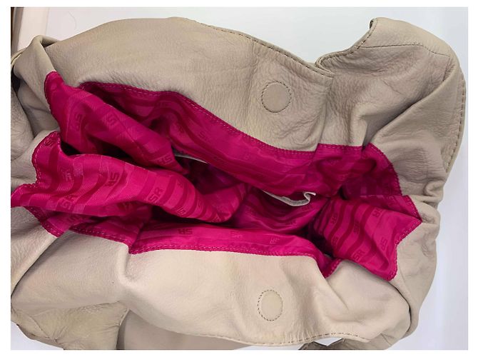 Borsa in pelle Sonia Rykiel rosa beige - vista 13