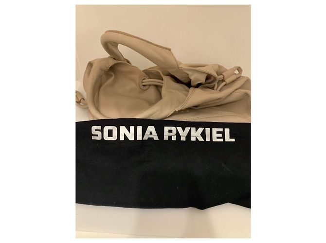 Borsa in pelle Sonia Rykiel rosa beige - vista 14
