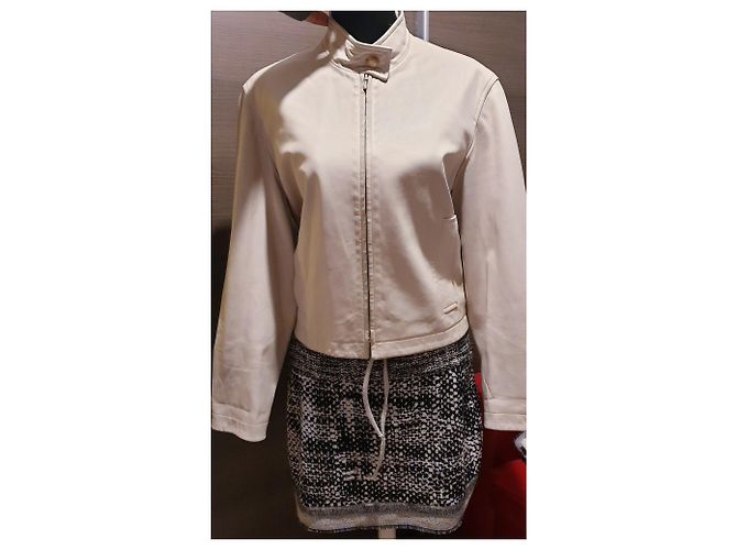 Hermès Leder Wendejacke Grau Aus weiß - Ansicht 21