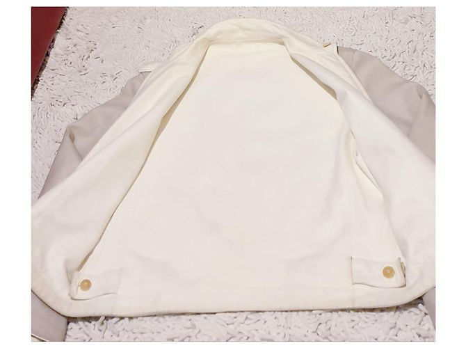 Hermès Leder Wendejacke Grau Aus weiß - Ansicht 3