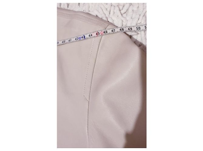 Hermès Leder Wendejacke Grau Aus weiß - Ansicht 4