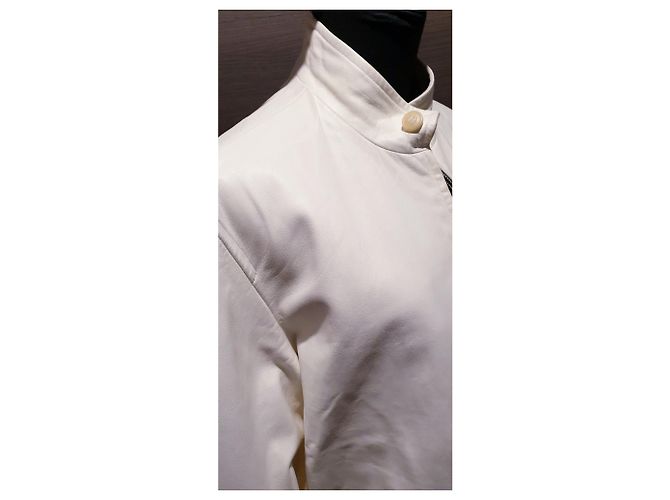 Hermès Leder Wendejacke Grau Aus weiß - Ansicht 7