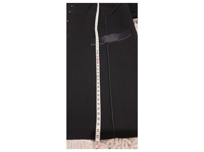 Conjunto de jaqueta Chanel / calça de lã e seda Preto - vista 15