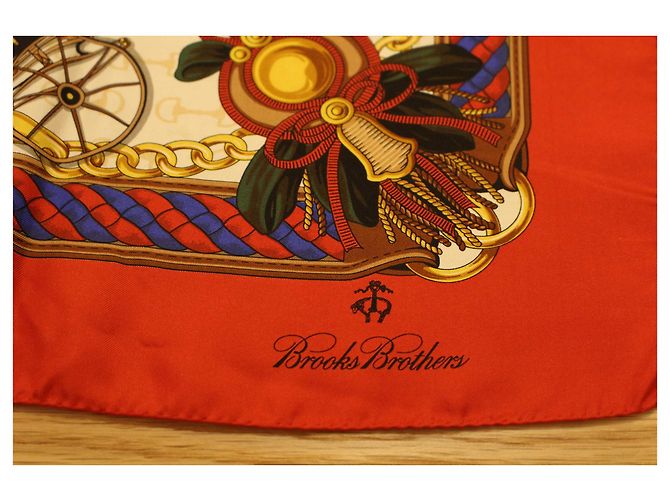 Autre Marque Sciarpa in seta Brooks Brothers 90 Motivi Cabriolet Multicolore - vista 4