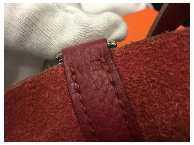 Hermès Picotina Bordeaux - vista 10