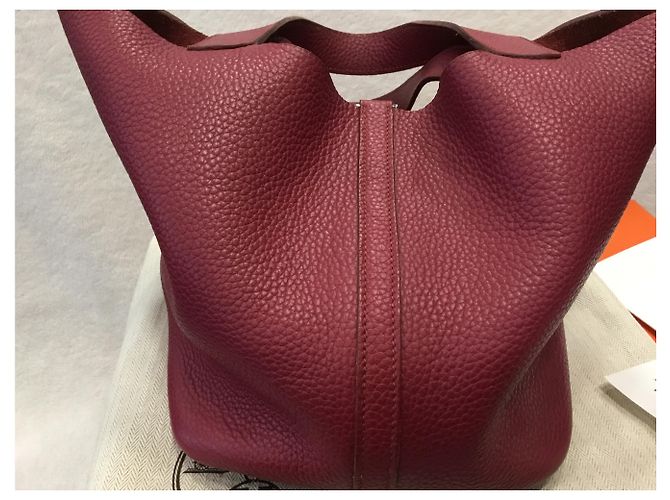 Hermès Picotina Bordeaux - vista 5